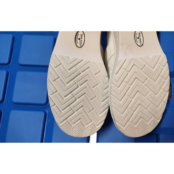 Nurse Mates Womens Shoes Sz 8W Kayla Slip On Leather Clog Slip Resistant Sole - Picture 6 of 7